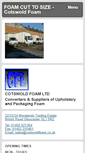 Mobile Screenshot of cotswoldfoam.co.uk
